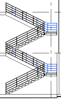 5 Jelölje ki a fogódzót a lépcső pihenőjénél. Módosítsa a fogódzó szerkezetét olyan típusra, amely a falra van szerelve. A falra szerelt korláttípushoz fogódzó is hozzá lesz adva.