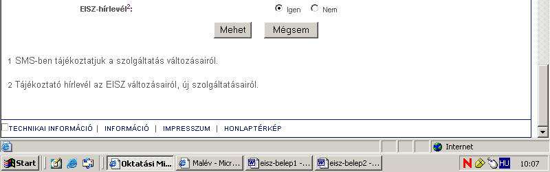 Regisztrálás Az alábbi 4rlap kötelez. mez.