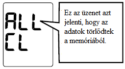 - Nyomja meg a Memória gombot újra, és a memóriahely szám 1és a legutolsó mért érték megjelenik a kijelzőn. A memória hely sorszáma és a mért pulzus felváltva jelenik meg a kijelzőn.