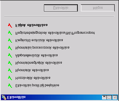 A nyomtatóillesztő és az USB eszközvezérlő program eltávolítása Ez a rész elmagyarázza, hogyan kell a magicolor 2300 DL nyomtatóillesztő programot eltávolítani, ha szükséges.