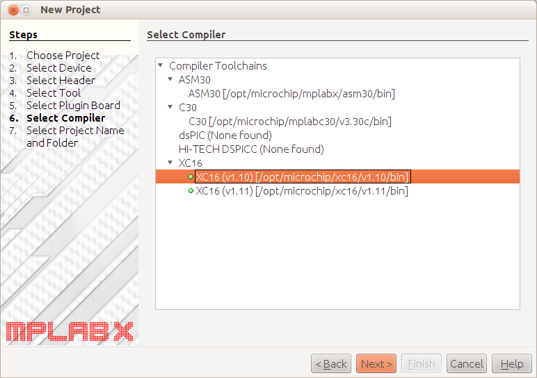 Harmadik lépés: SelectTool, a debugger/programmer eszköz típusának kiválasztása Válasszuk ki a fejlesztő eszközt a Hardware tool - nál: ICD3. (A laborban ilyen eszköz áll rendelkezésre).