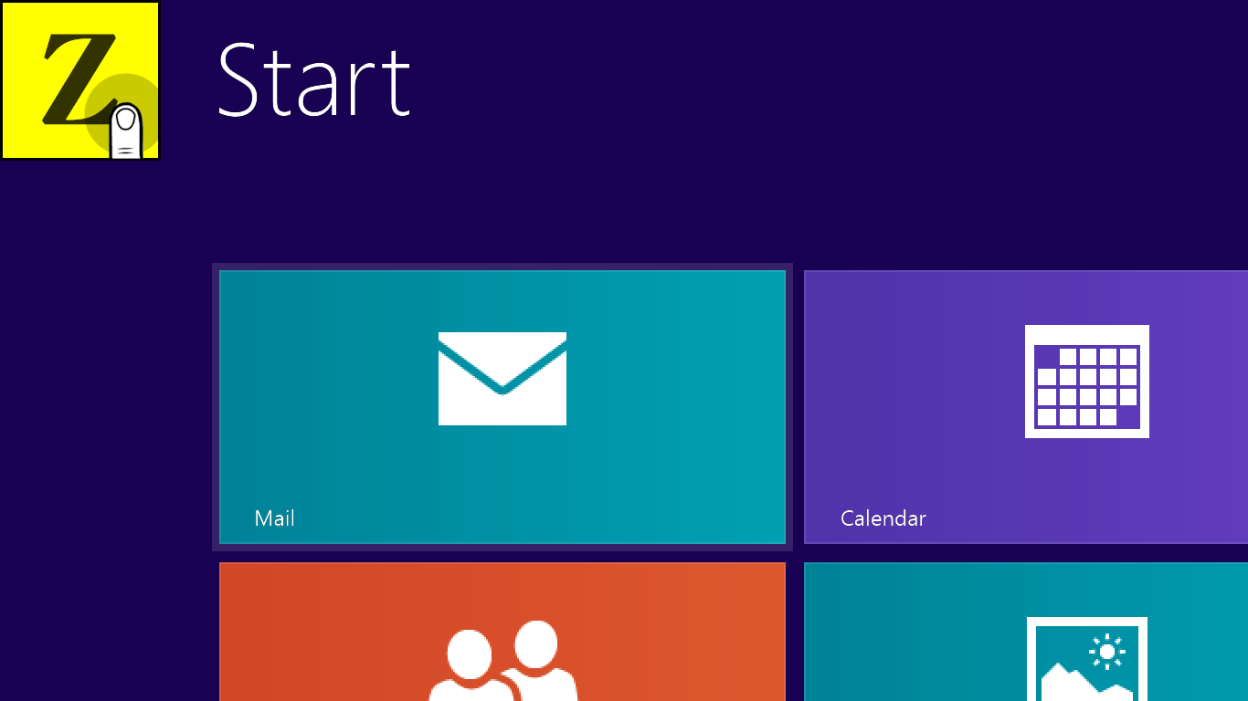 14 A Windows 8 Start képernyője a