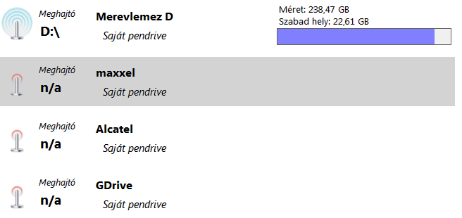 A program menüje A képen a menü főbb elemei láthatóak, melyekre mutatva alul olvashatóak az elnevezések.