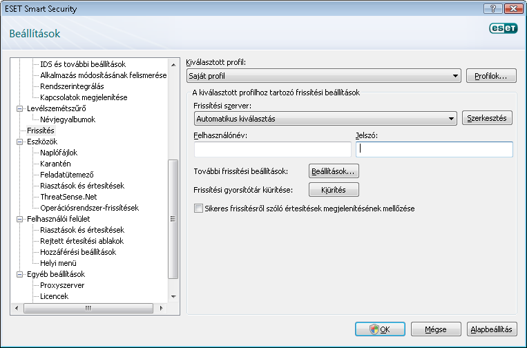 Az ESET Smart Security támogatja a Microsoft Outlook, az Outlook Express, a Windows Mail, a Windows Live Mail és a Mozilla Thunderbird kémprogramok elleni védelmét. 4.3.