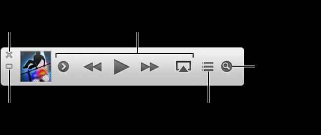 Az itunes Mini lejátszójának használata A Mini lejátszóval egy olyan ablakban játszhatunk le zenét, amely csak nagyon kis helyet foglal a képernyőn.