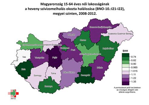 2014-ben a mentőegységek 852 esetben szállítottak szívinfarktus gyanúval betegeket.