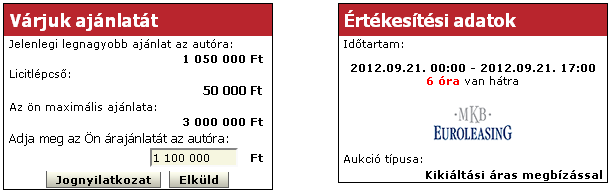 8. Megbízások (automatikus licit) Új!