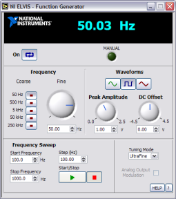 circuit and make measurement with NI ELVIS Step 5: Customization and complex