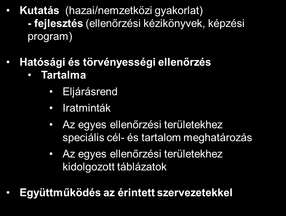 A TÖRVÉNYESSÉGI ELLENŐRZÉSI