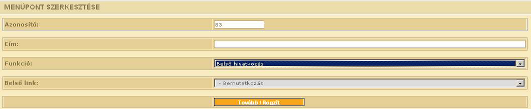 2.2.2. Dobozok listája Itt lehet módosítani a dobozok sorrendjén és itt lehet aktiválni illetve inaktíválni az adott dobozt.