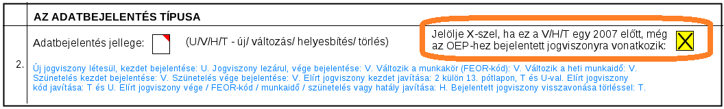 8 oldalán található kódkockát X-szel jelölni és az általános szabályok alapján kitölteni a V- t, a H-t vagy a T-t.