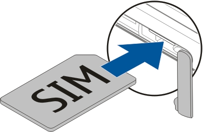 10 Kezdő lépések 3 Nyissuk fel a SIM-kártya nyílásának fedelét. 4 Helyezzük be a SIM-kártyát. Nyomjuk a kártyát befelé, amíg a helyére nem kattan.