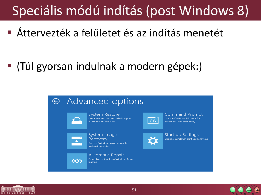 Bővebben lásd: - Building Windows 8 blog, Reengineering the Windows boot experience, URL: http://blogs.msdn.com/b/b8/archive/2011/09/20/reengineering-the-windowsboot-experience.