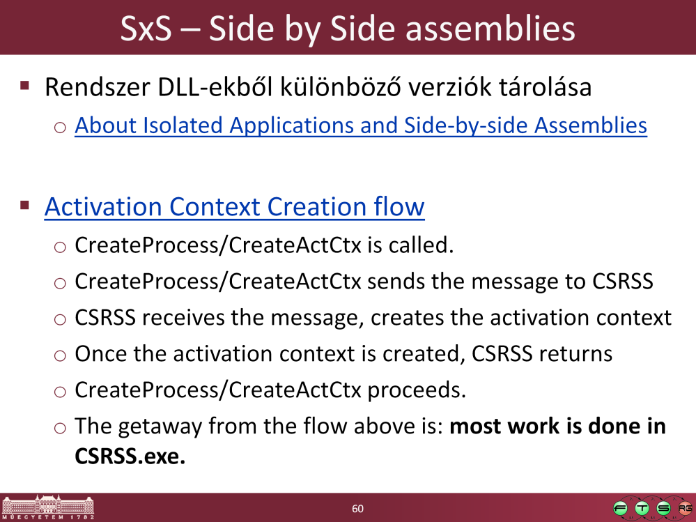 MSDN. About Isolated Applications and Side-by-side Assemblies, URL: http://msdn.microsoft.com/en-us/library/aa374029%28v=vs.85%29.