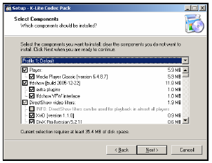 verzió. Windows Media Player 9 vagy 10. (Ha szükséges, letölthetı a Microsoft weboldaláról: http://www.microsort.com.) Microsoft DirectX 9.0c.