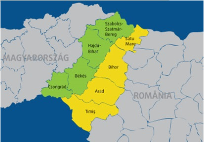 INTERREG V-A Románia-Magyarország Program Teljes költségvetés: 231,8 millió euró Támogatható területek: 1.