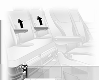 Ülések, biztonsági rendszerek 37 Fűtés Az ülésfűtés csak járó motor esetén működik. Hátsó ülések Második üléssor Nyomja meg a megfelelő üléshez tartozó ß gombot.