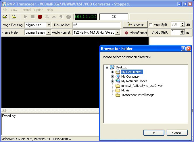 TRANSCODER Teljes file konvertálás 1.