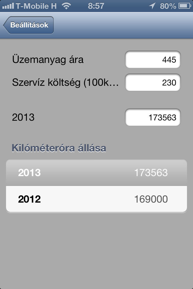 17 Routing for iphone Programon belüli beállítási lehetőségek Bizonyos rendszeresen változó paraméterek, adatok módosítására a programon belül is lehetőségünk van: - Várakozás pozícióra (mp) -