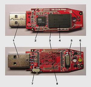 Olvasási sebessége USB 2.0 feltételek megléte esetén 6 MB/s.