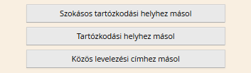 Lakóhely mezőbe a Lakcímkártyán szereplő állandó lakcím rögzítése szükséges: Irányítószám begépelése közben egy legördülő menüből tudjuk kiválasztani a helyes irányítószámt, majd a nyilvántartás