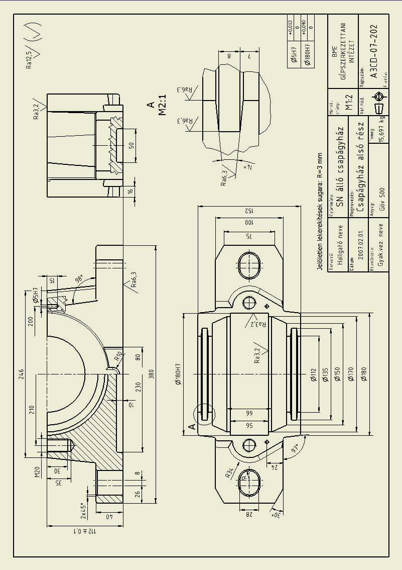 Elektronikus adatbázis. CAD alapjai. Féléves projektfeladat  Gördülőcsapágyazás modellezése - PDF Free Download