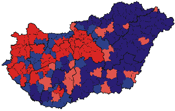 Nagykun-Szolnok megye értékei ugyan még jók voltak 1993-ban, de ez a később negatív irányban megváltozott.