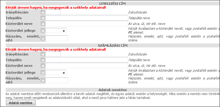 LOGIPEN - SOFTWARE & ART FELHASZNÁLÓI DOKUMENTÁCIÓ WEBCAFETERIA.HU 12.