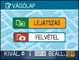Érték [UGRÁS LEJÁTSZ.] [KÉPMÉRET] [AUDIOFELVÉTEL] [KEZD. MEGJEL.] [ÓRABEÁLL.] Haladó (Képek rögzítése) A beállítás leírása Vágólap képek megtekintése Ezzel válthat vágólap képlejátszásra.