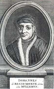 Német matematikus, csillagász, asztrlógus De triangulis mnimdis libri quinque (Öt könyv mindenféle hármszögekről) (1462/64) Tabulae