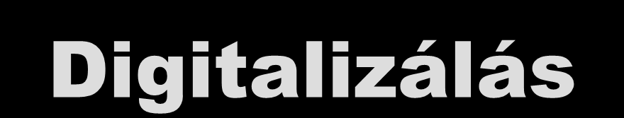 Digitalizálás A fotó vagy grafika digitalizálásakor az eredeti egy adott pontjáról mintát veszünk, majd a választott színrendszernek megfelelően a pont színével és árnyalatával arányosan létrehozunk