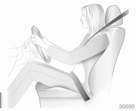 Ülések, biztonsági rendszerek 45 Első ülések Üléshelyzet 9 Figyelmeztetés Csak megfelelően beállított üléssel közlekedjen. Üljön csípőjével a háttámlához annyira közel, amennyire lehet.