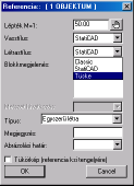 Egyszerű referencia Kiosztási létra objektum Gyors parancs: Shift + Jg a létra bármelyik eleme felett és a felugró eszköztáron az előbbi ikon Ez a referencia hasonló a létra főpéldányának rajzához,.