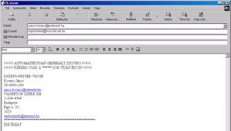 A program telepítése, frissítése 2. Töltsük ki értelemszerűen az adatokat. Az első három sor kitöltése a kapcsolattartás végett szükséges. Fontos a e-mail cím, mert oda jön a válaszkód.