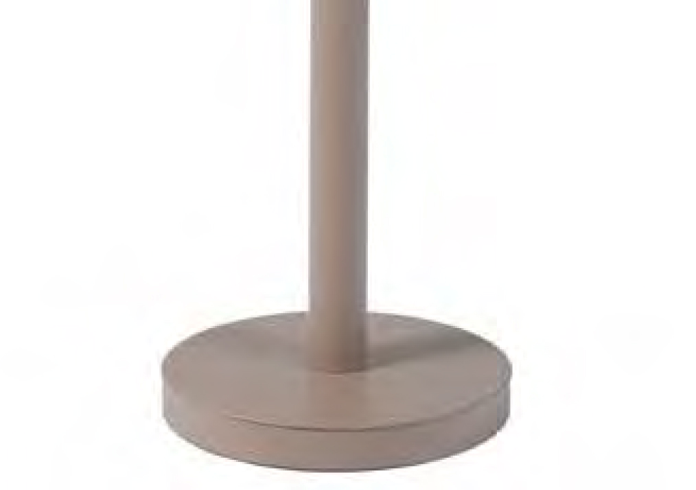 36,7x39,3x99cm ES Brancino bárasztal Kül- és beltérben is használható, eloxált alumíniumvázas bárasztal, homok, vagy fekete színű festéssel.