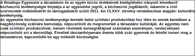 1. Szervezet azonosító adatai 1.1 Név 1.2 Székhely Irányítószám: 1 1 8 1 Település: Budapest Közterület neve: Szélmalom Közterület jellege: utca Házszám: Lépcsőház: Emelet: Ajtó: 33. 1.3 Bejegyző határozat száma: 6.