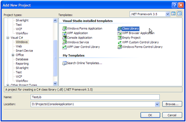 Most készítsük el ugyanezt Visual Studio val.