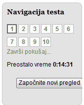 Igor Baganj, Agneš Baganj Virtuelni edukacioni model Nakon pregleda tačnih, odnosno netačnih odgovora, potrebno je kliknuti na opciju Završi pregled, gde nam sistem još jednom prikazuje rezime