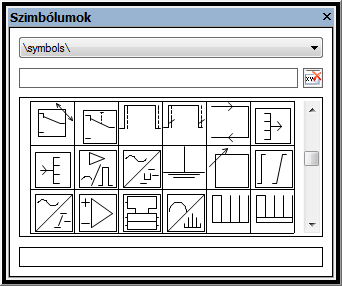 Symbol Explorer/Plotter Symbol Editor A Symbol Explorer-t plotter szimbólumokkal (*.mps) és a szimbólum-alkönyvtárak kiválasztómezőjével bővítettük.
