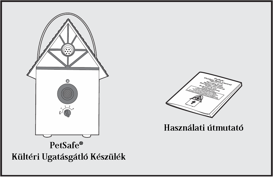 Alkotórészek Jellemzők A készülék ultrahangot használ a nem kívánt ugatások elhárítására. Egy beépített mikrofon segítségével akár 15 méter távolságból észleli az ugatást.