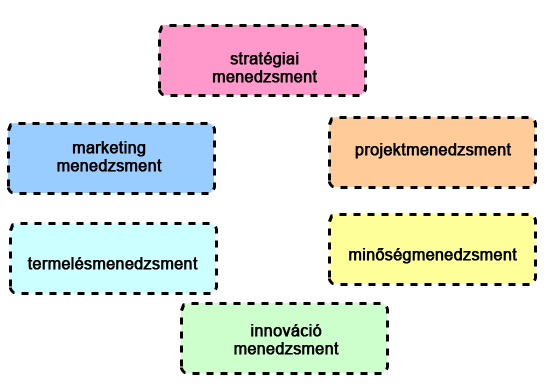 A projekt fogalma, szakterületi kapcsolódása, csoportosítása A menedzsment szakterületek kapcsolata a