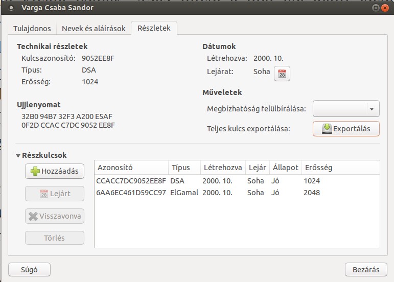 Levelezés titkosítása a GPG segítségével A GPG használata A GNUPGP telepítése Linux és Windows alapú rendszerekre is igen egyszerű.