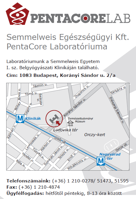 A fentebb felsorolt listában közölt árak irányadó árak, a Laboratórium fenntartja a jogot, hogy a közölt vizsgálatok fajtáit és azok árait egyoldalúan is módosíthassa.