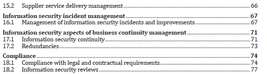 A védelem területei (ISO 27002 szerint) Az ISO 27000-es család további szabványai ISO/IEC 27000 Information technology - Security Techniques - Information security management systems Overview and