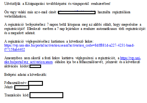 Adatai és az ellenőrzőkód megadása után kattintson a Tovább gombra. Itt még egyszer leellenőrizheti a bevitt adatokat.