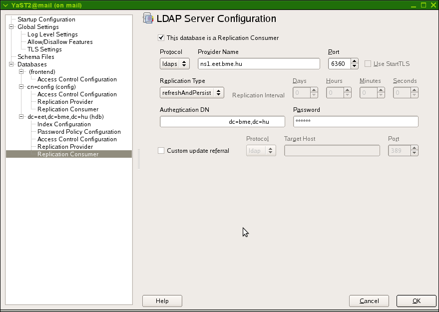 lmtp_overquota_perm_failure: no lmtp_downcase_rcpt: yes allowplaintext: 1 altnamespace: 1 tls_cert_file: /etc/ssl/servercerts/servercert.pem tls_key_file: /etc/ssl/servercerts/serverkey.