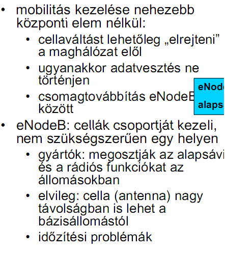 lekérdezés a HSS-ből Paging küldése Útvonalválasztás minden egyéb vezérlési funkció kitelesítés titkosító kulcsok cseréje, hordozó felépítése/bontás kontroll sík az S1-en.