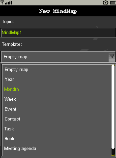 Keep In m-mind MindMap alkalmazás mobil készülékekre Strukturált adatmegjelenítés A mobil eszköz képességeinek kihasználásával Felhasználói felület: LWUIT