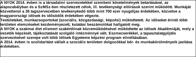 1. Szervezet azonosító adatai 1.1 Név 1.2 Székhely Irányítószám: 1 0 6 8 Település: Budapest Közterület neve: Városligeti Közterület jellege: fasor Házszám: Lépcsőház: Emelet: Ajtó: 46-48 1.