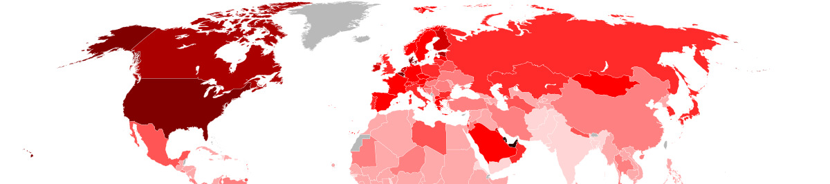 World map of
